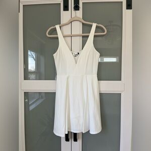 Express White Sleeveless Dress